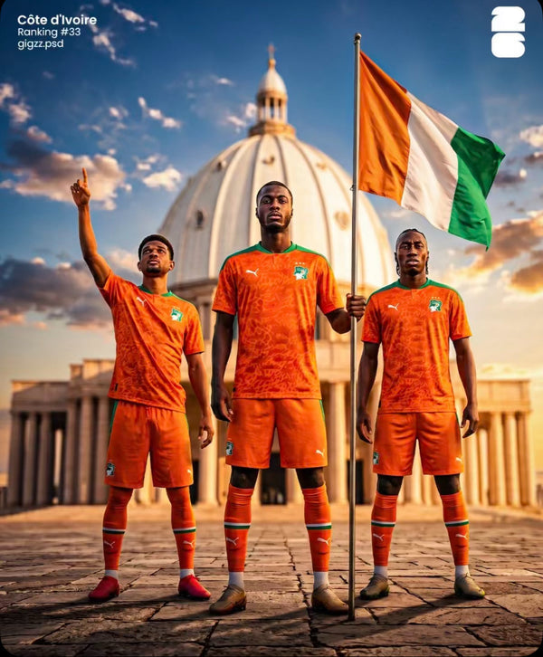 Maillots Côte d'Ivoire CdM 2026