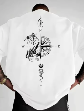 T-Shirt Boussole Géométrique